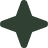 Dark green star on black background
